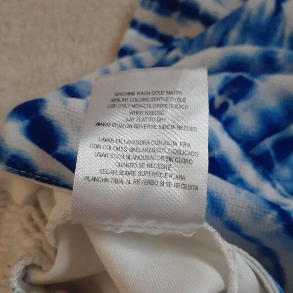 Speechless Kids Girl's Size 7 Blue White Tie Dye Shirt Skort Two Piece Boho Set - Picture 12 of 14